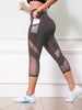 Patchwork Pocket Tight Sports Pants Female Looty Lush