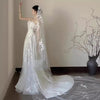 Satin Lace Wedding Veil Tube Top Fishtail Wedding Dress Looty Lush