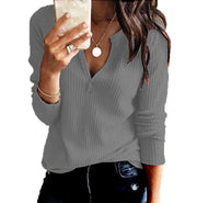 Looty Lush V-neck long sleeve T-shirt