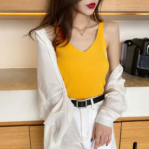 Looty Lush Bottoming shirt sleeveless top wear