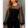 Women's Mesh Stitching Top Loose T-shirt