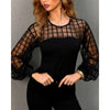 Women's Mesh Stitching Top Loose T-shirt