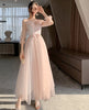 Pink Bridesmaid Dress New Summer Fairy Temperament Korean Wedding Sisters Dress Looty Lush