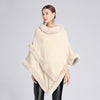 Imitation Rex Rabbit Fur Collar Cape And Shawl Looty Lush