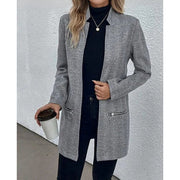 Women's Mid-length Woolen Coat Looty Lush