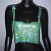 Women's Rhinestone Hot Girl Camisole Carnival Super Shiny Metal Rhinestone Top