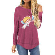 Looty Lush Angel print long sleeve t-shirt