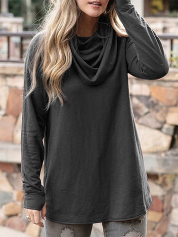 Looty Lush Solid color long sleeve T-shirt