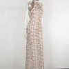 Long fringed sequin dress Looty Lush