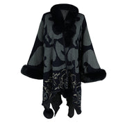 Women's Fur Collar Thickened Warm Shawl Looty Lush