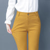 Blue Suit Pants Spring Women's High Waist Career Figure Flattering Drape Skinny Pants Looty Lush