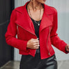 European And American Fashion Women's Wear Suede Motorcycle Jacket Looty Lush