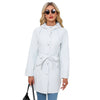 Spring And Autumn New Hooded Waterproof Coat Containing Belt Thin Looty Lush