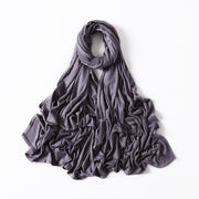 35 Colors Malaysia Pure Color Modal Curling Mercerized Cotton Scarf Looty Lush