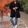 New Women's Polo Collar Solid Color Casual Bow Woolen Coat Looty Lush