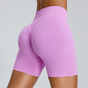 Seamless Yoga Shorts Women's Three-point High Waist Looty Lush