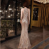 Beaded Sequined Banquet Long Halter Set Diamond Queen Fishtail Evening Gown Looty Lush