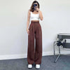 European And American Spring And Summer Casual Women's Elegant Straight High Waist Trousers Looty Lush