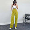 European And American Spring And Summer Casual Women's Elegant Straight High Waist Trousers Looty Lush