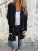 Autumn And Winter Solid Color Casual Zipper Hooded Jacket Coat Looty Lush