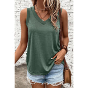 Looty Lush Leisure Loose Outer Wear Sleeveless Top