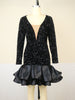 See-through Deep V-neck Sequins Dress Banquet Ball Party Short Dress Looty Lush