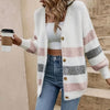 V-neck Sweater Women's Classic Striped Single-breasted Cardigan Looty Lush