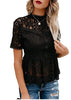 Summer Water-soluble Lace Temperament Crocheted Blouse Women