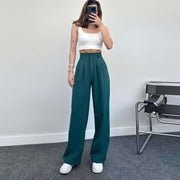 European And American Spring And Summer Casual Women's Elegant Straight High Waist Trousers Looty Lush