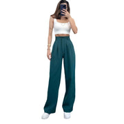 European And American Spring And Summer Casual Women's Elegant Straight High Waist Trousers Looty Lush