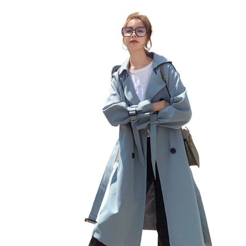 British Style Trench Coat Women's Mid-length Loose Spring And Autumn Temperament Coat Looty Lush