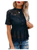 Summer Water-soluble Lace Temperament Crocheted Blouse Women