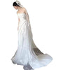 Satin Lace Wedding Veil Tube Top Fishtail Wedding Dress Looty Lush