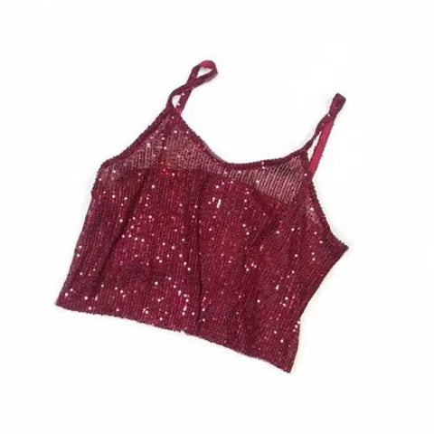 V-neck Inner Match Glitter Camisole