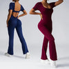 Beauty Back Hip Lifting One-piece Bell-bottom Pants Yoga Clothes Looty Lush