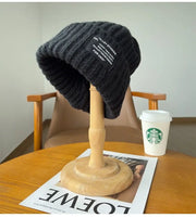 Big Face Makes Face Look Smaller Woolen Cap Warm Female Looty Lush