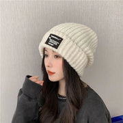 Big Face Makes Face Look Smaller Woolen Cap Warm Female Looty Lush