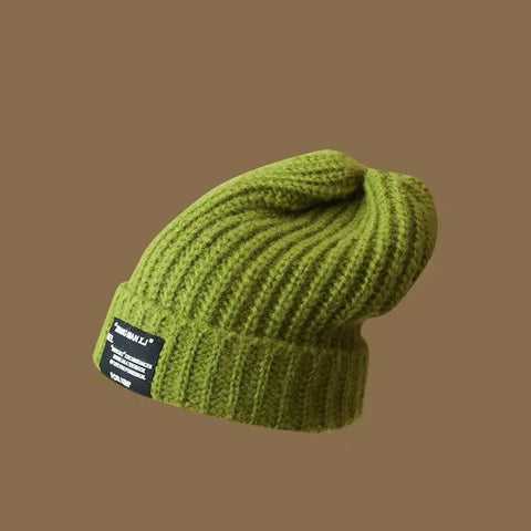 Big Face Makes Face Look Smaller Woolen Cap Warm Female Looty Lush