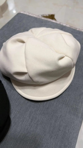 British Style Cloud Hat Show Face Small Fashion Octagonal Cap Looty Lush