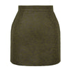 Bronzing Leopard Suede Skirt European And American High Waist Skirt Looty Lush