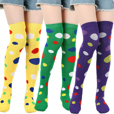 Clown Stockings Dot Halloween Costume Looty Lush