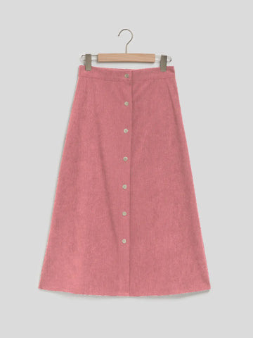 Corduroy Skirt Long Single-breasted High Waist Autumn And Winter Skirt Looty Lush