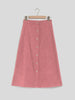 Corduroy Skirt Long Single-breasted High Waist Autumn And Winter Skirt Looty Lush