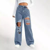 European And American Fashion Ripped High Waist Jeans Looty Lush