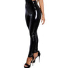 European And American Plus Size Women's Clothes Leggings High Waist PU Leather Pants Looty Lush