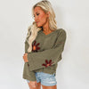 Fashion Floral Pullover Women Looty Lush