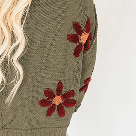 Fashion Floral Pullover Women Looty Lush