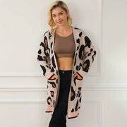 Fashion Leopard Print Long Sleeve Inverness Looty Lush