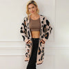 Fashion Leopard Print Long Sleeve Inverness Looty Lush