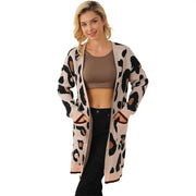 Fashion Leopard Print Long Sleeve Inverness Looty Lush